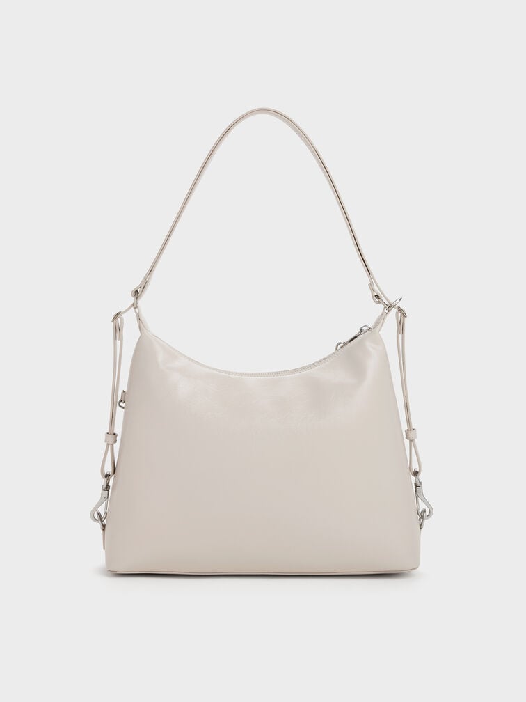 Atwood Chain Hobo Bag, Shell Grey, hi-res