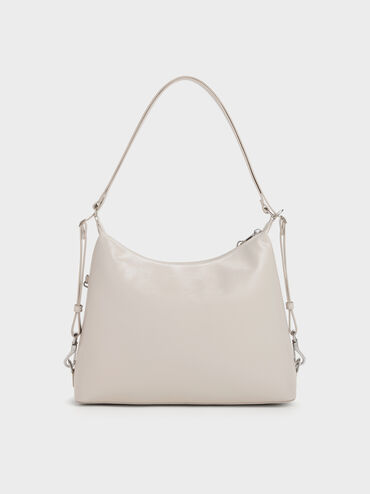 Atwood Chain Hobo Bag, Shell Grey, hi-res