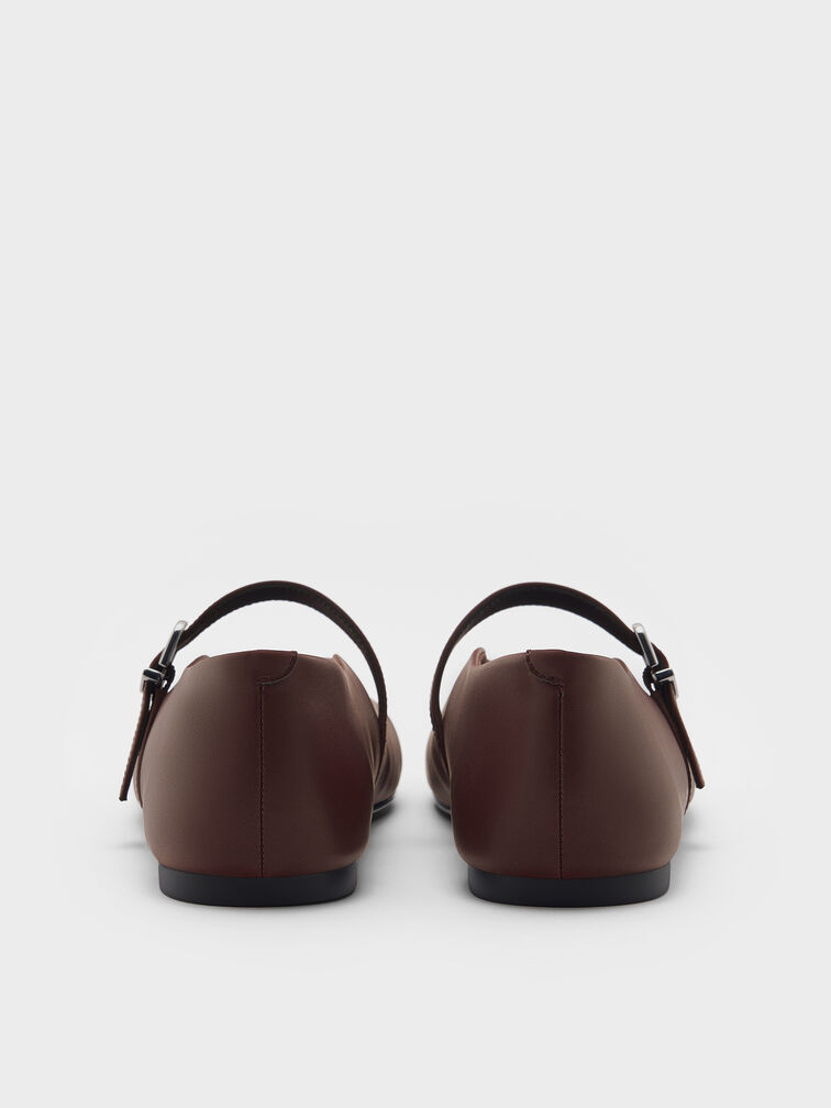 High-Vamp Mary Janes, Dark Brown, hi-res