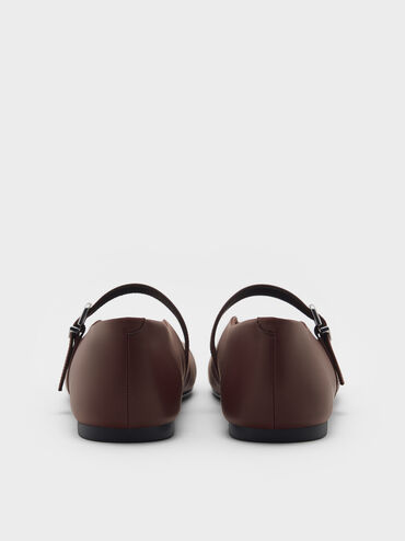 High-Vamp Mary Janes, Dark Brown, hi-res