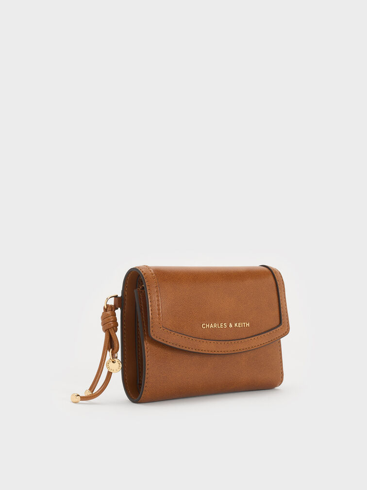 Haylen Front-Flap Small Wallet, Distressed Tan, hi-res