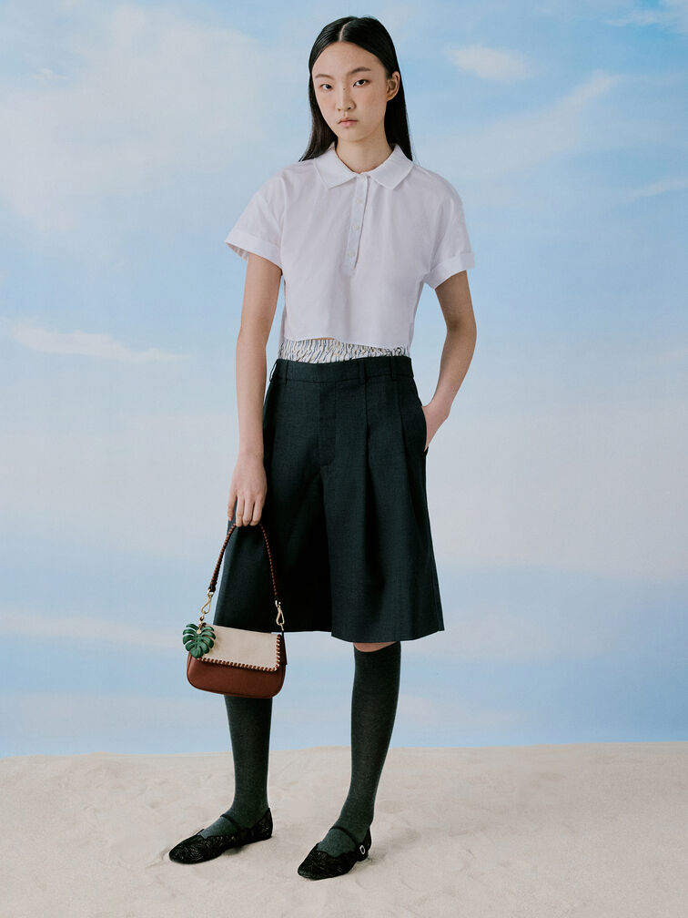 Blume Canvas Braided Shoulder Bag, Taupe Canvas, hi-res