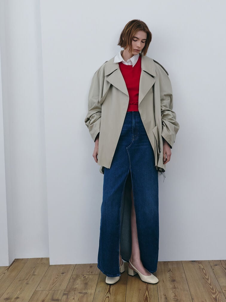 Danni Patent Slingback Pumps, Chalk, hi-res