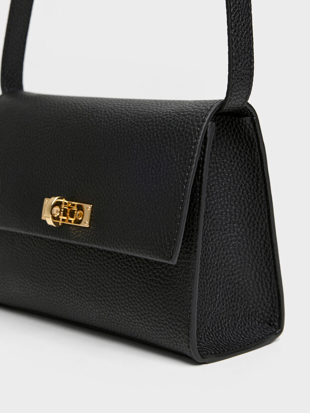 Chance Turn-Lock Crossbody Bag, Black, hi-res
