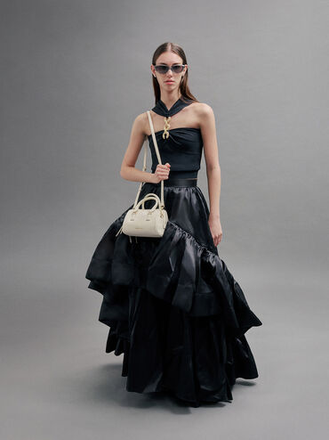 Everleigh Bowling Bag, Cream, hi-res