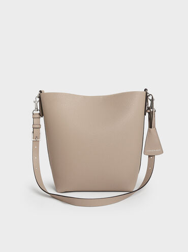 Beryl Bucket Bag, Taupe, hi-res