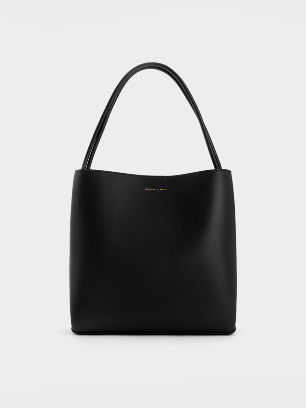 Leia Tote Bag, Black, hi-res