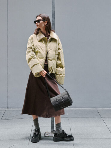 Mini Errya Nylon Quilted Puffy Crossbody Bag, Jet Black, hi-res