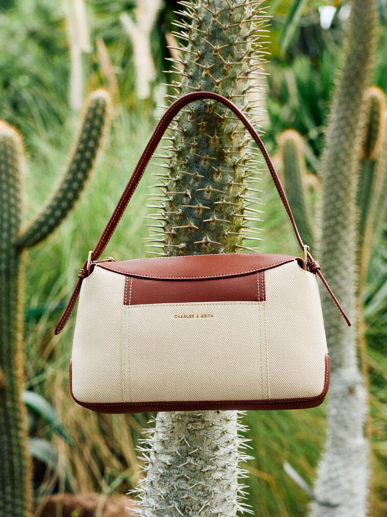 Roan Canvas Top Handle Bag, Brick, hi-res