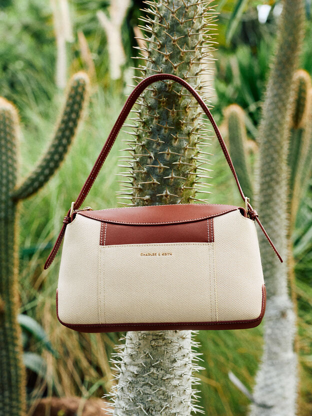 Roan Canvas Top Handle Bag, Brick, hi-res