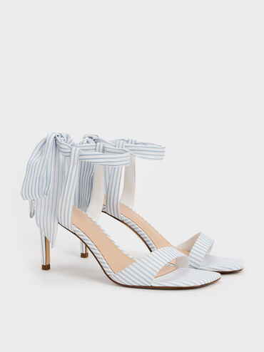 Eliana Striped Tie-Around Heels, Multi, hi-res