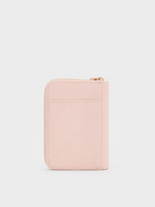 Apfra Quilted Wristlet, Pink, hi-res