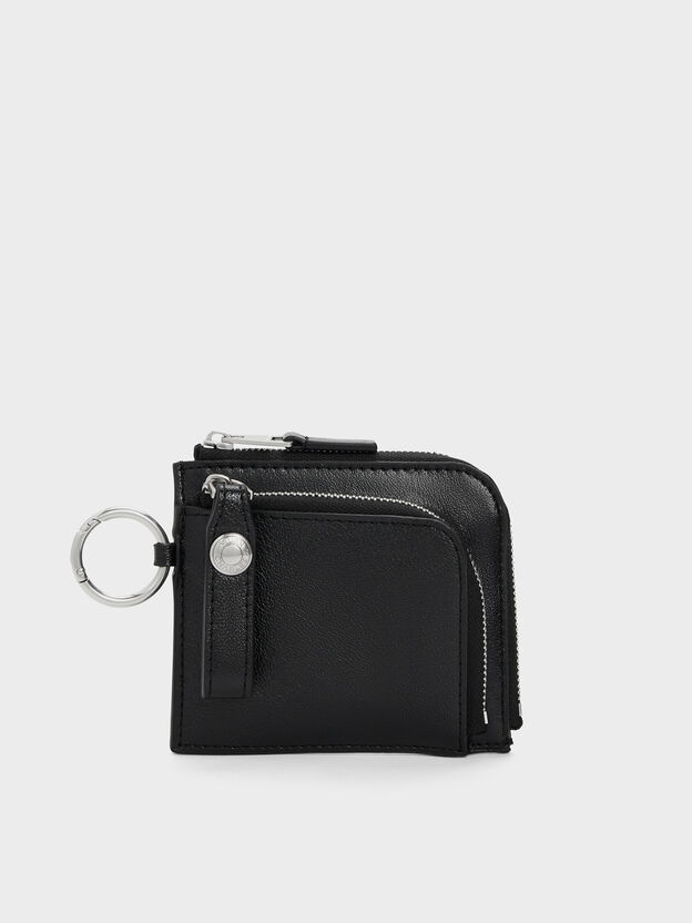 Vega Zip-Around Pouch, Noir, hi-res