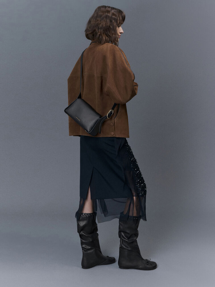 Aislin Shoulder Bag, Black, hi-res