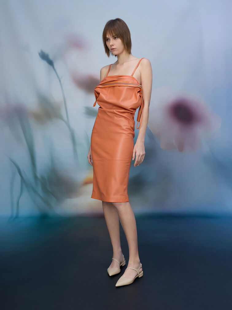 Cordelia Pointed Slingback Flats, Chalk, hi-res