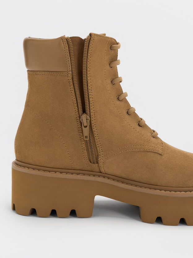 Ripley Ridged-Sole Ankle Boots, Sand, hi-res