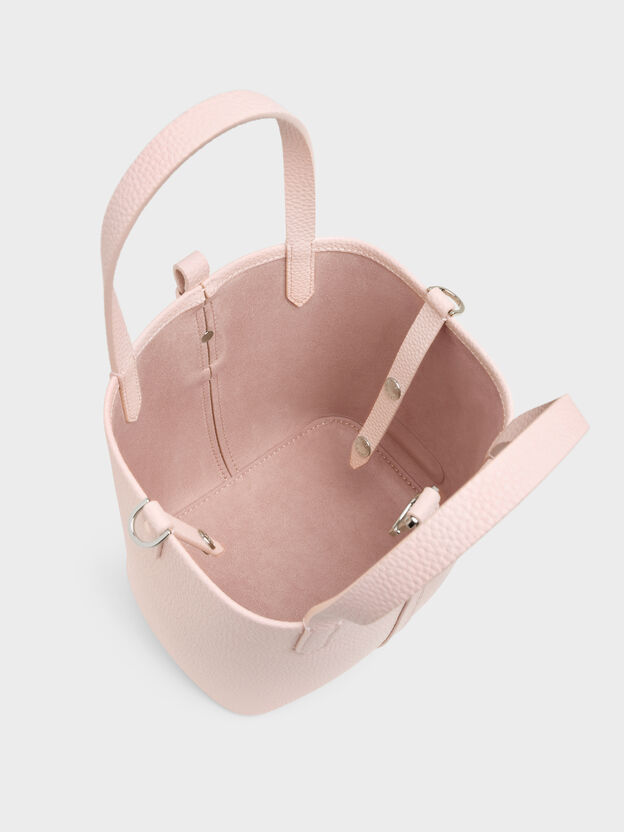 Beryl Belted Bucket Bag, Soft Pink, hi-res