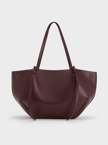XL Calla Tote Bag, Wineberry Red, hi-res