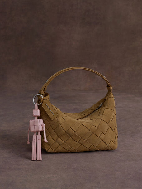 Ivette Woven Shoulder Bag, Sahara Sand, hi-res