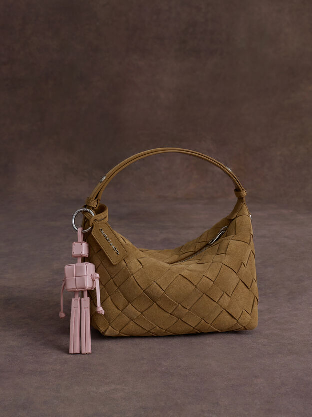 Ivette Woven Shoulder Bag, Sahara Sand, hi-res