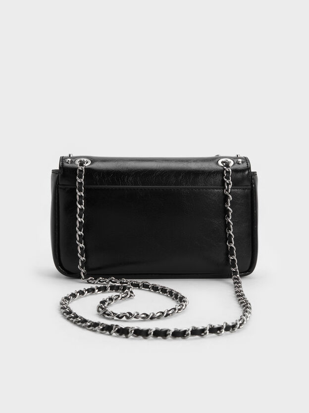 Arwen Studded Shoulder Bag, Noir, hi-res