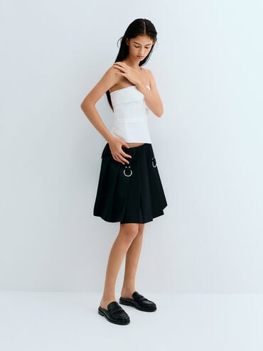 Dylan Penny Loafer Mules, Black, hi-res