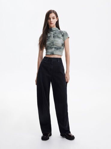 Remy Ridged-Sole Chelsea Boots, Burgundy, hi-res