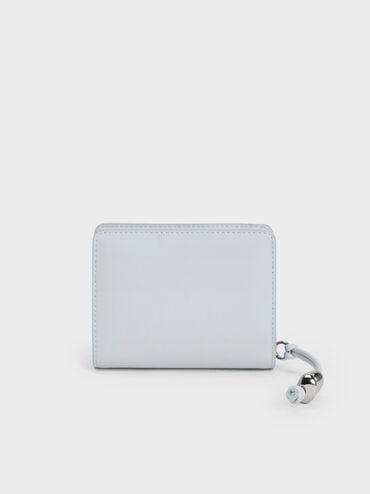 Augustine Sculptural-Detail Small Wallet, Sea Salt Blue, hi-res