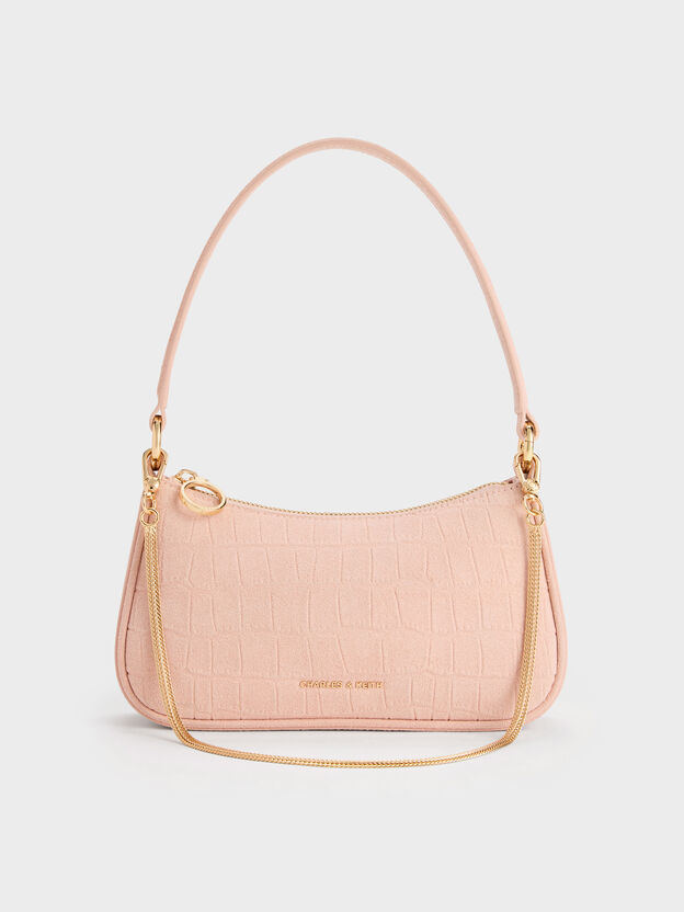 Elspeth Chain Shoulder Bag, Pink, hi-res