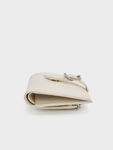 Bryna Belted Wallet, Cream, hi-res