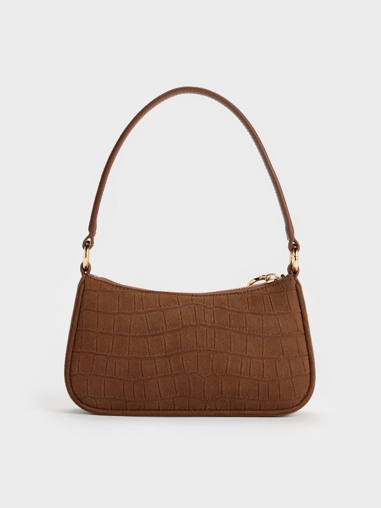 Elspeth Shoulder Bag, Chocolate, hi-res
