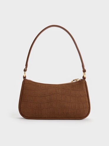 Elspeth Shoulder Bag, Chocolate, hi-res