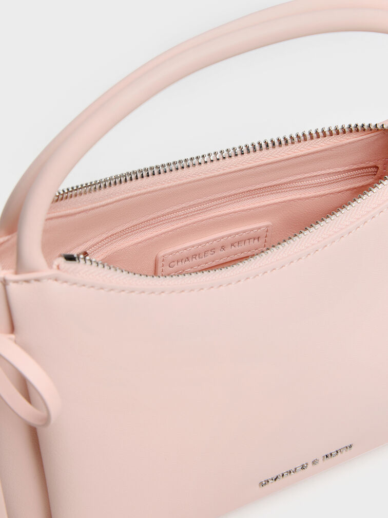 Hazel Bow Top Handle Bag, Soft Pink, hi-res