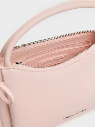 Hazel Bow Top Handle Bag, Soft Pink, hi-res