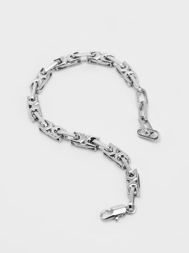 Adalyn Interlocking Bracelet, Silver, hi-res