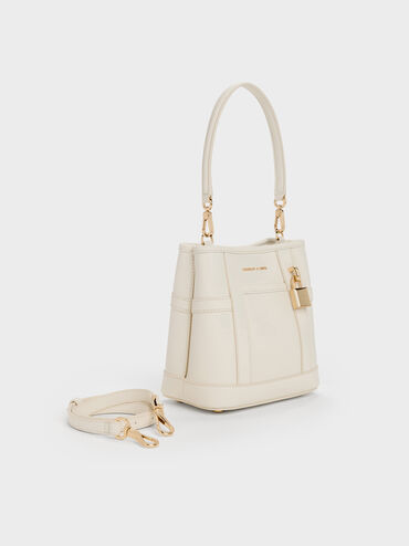 Scottie Bucket Bag, Cream, hi-res