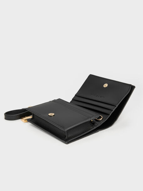 Scottie Small Wallet, Black, hi-res