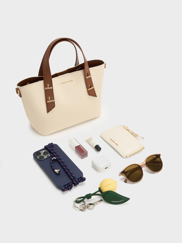 Mini Shania Canvas Tote Bag, Multi, hi-res