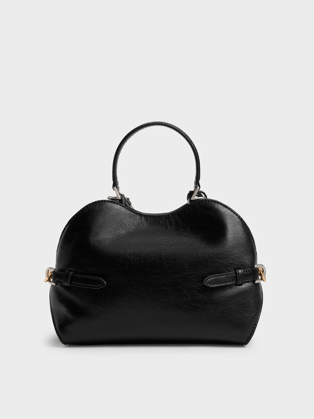 Delfina Chain Side-Belt Tote Bag, Noir, hi-res