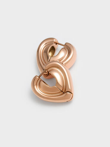 Annalise Huggie Earrings, Rose Gold, hi-res