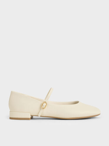 Gertrude Round-Toe Mary Janes, Chalk, hi-res