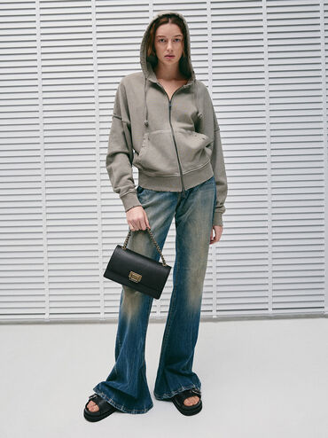 Everline Braided-Strap Shoulder Bag, Black, hi-res