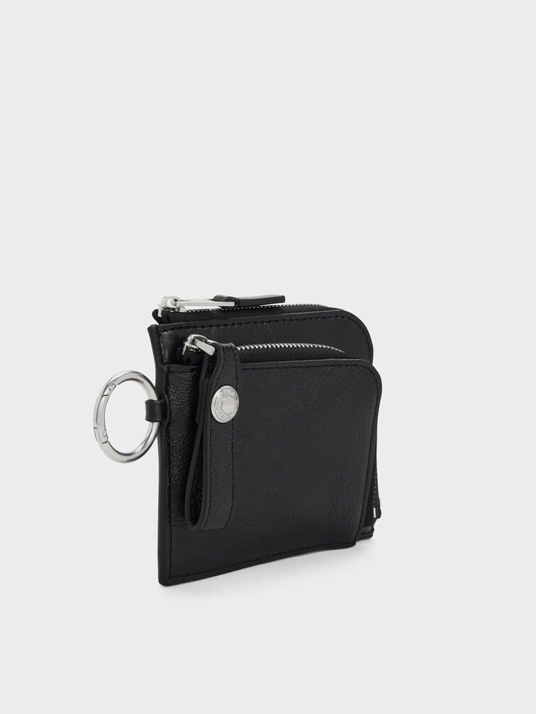 Vega Zip-Around Pouch, Noir, hi-res