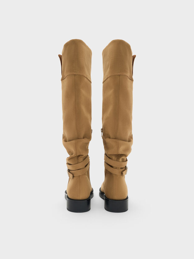 Eilis Faux Suede Thigh-High Boots, Camel, hi-res