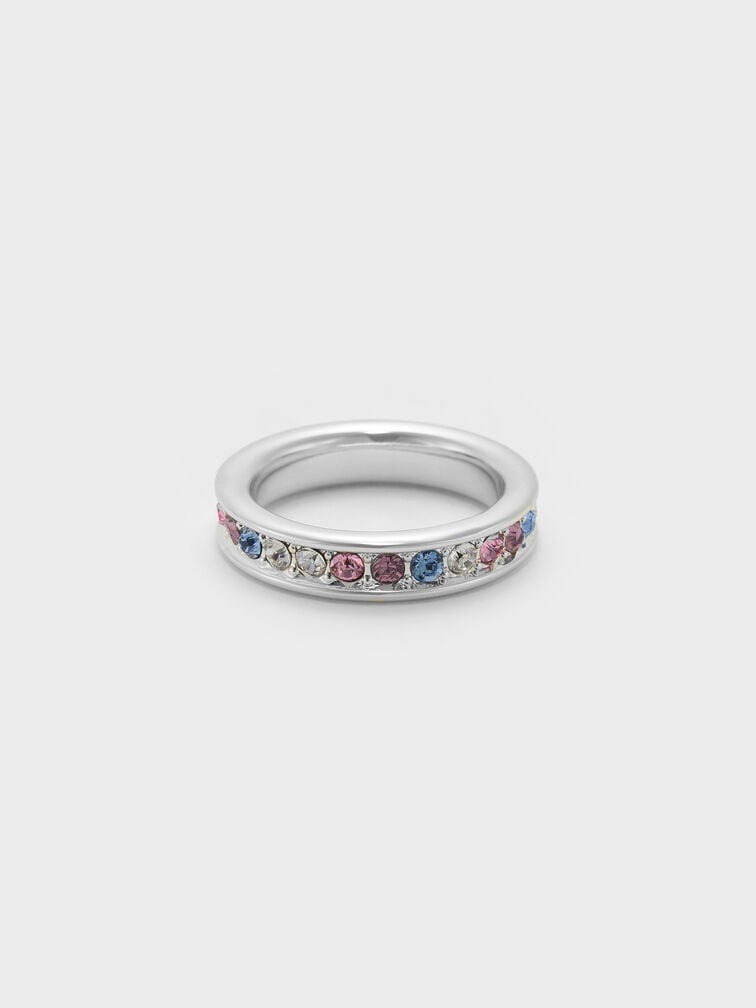 Maeve Crystal-Embellished Ring, Silver, hi-res