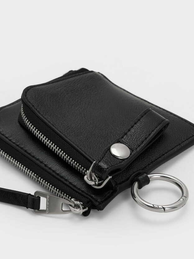 Vega Zip-Around Pouch, Noir, hi-res