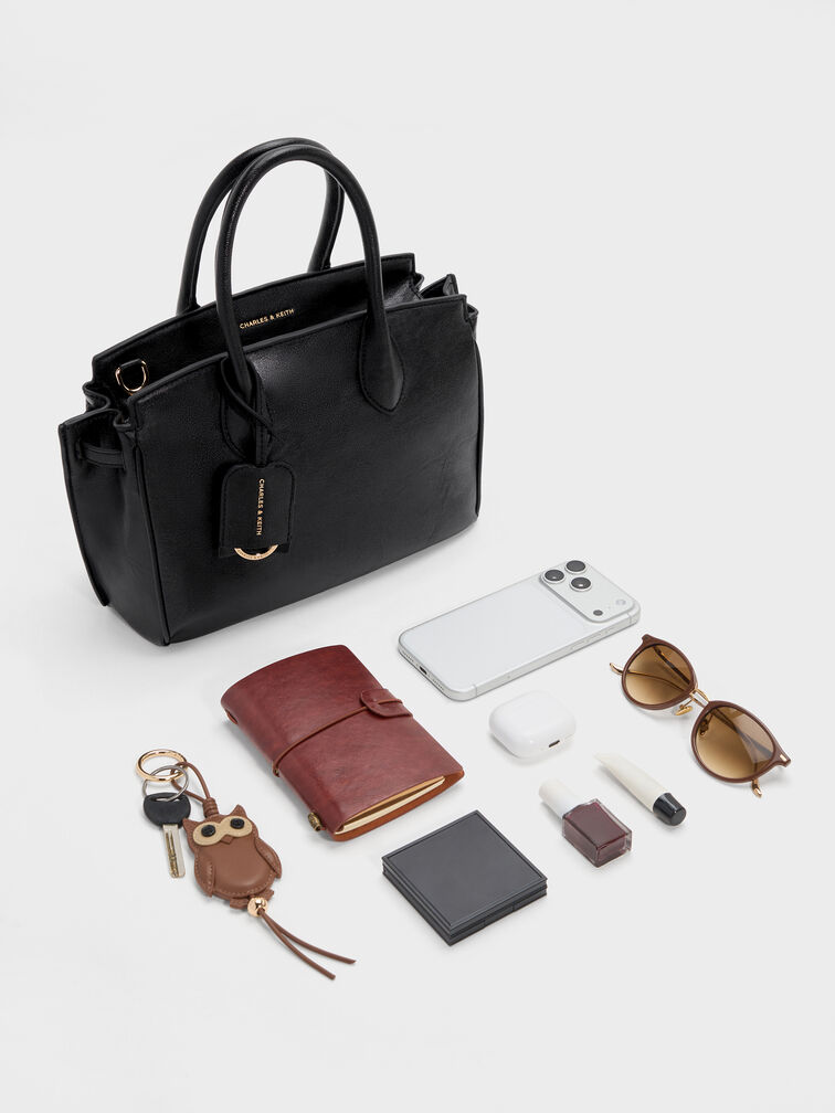 Ginevra Tote Bag, Black, hi-res