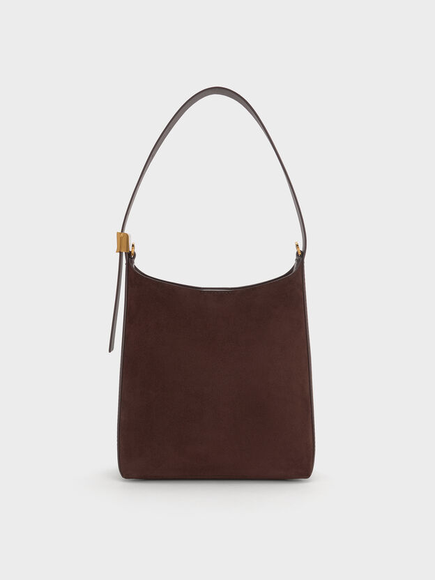 Edna Bucket Bag, Espresso Brown, hi-res