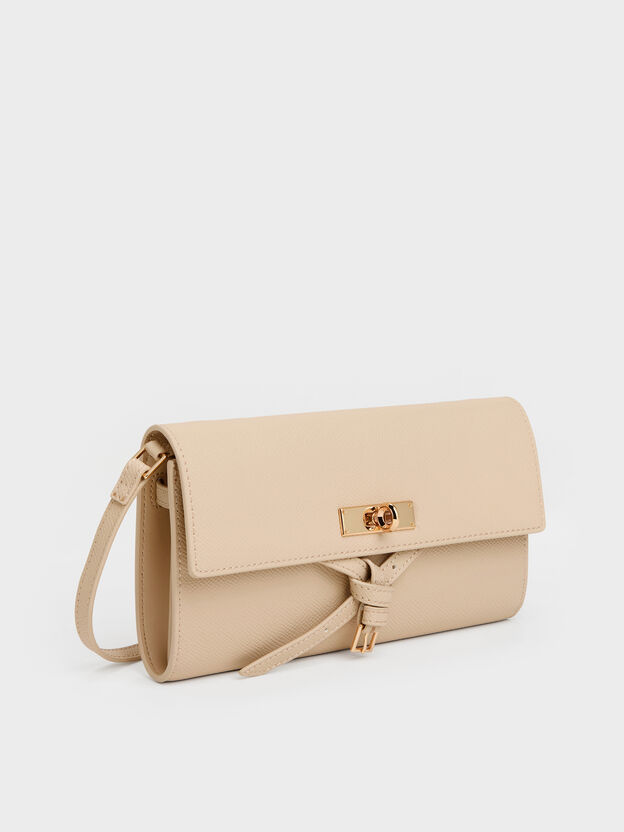 Tricha Knotted-Belt Crossbody Bag, Sand Beige, hi-res