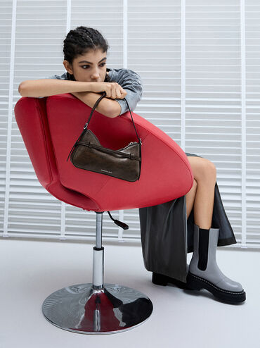 Sloane Shoulder Bag, Dark Brown, hi-res